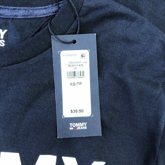 Tommy Jeans Hilfiger 78J4111 410 Tee T shirt NWT - Picture 4 of 6